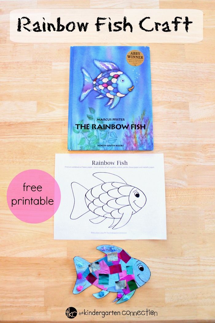 rainbow fish craft for kids to make