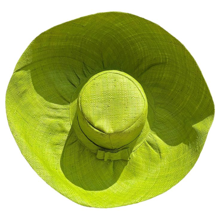 "Welcome to our Etsy shop! We are delighted to present our wide brim green straw sun hat perfect for sun protection and keeping you cool in the summer months. Handcrafted with care this bright green hat is stylish, easy to wear, great for travel and a best seller!  Otherwise known as the Mimosa this hat features a flexible brim that can be styled into any shape you like - so it's lots of fun! Whether it's for a wedding, hanging out at the beach with friends or pottering around in the garden you can move the brim to suit your needs and cover the back of your neck. The wide brim offers great sun protection 16 cm (6\") wide, providing ample sun protection and shade for your face and shoulders. Our handmade hats are made from high quality natural palm straw so they are soft, lightweight and ea Fun Straws, Wide Brim Straw Hat, Raffia Hat, Metal Fish, Beach Friends, Straw Sun Hat, Wide Brim Sun Hat, Green Hat, Sun Protection Hat