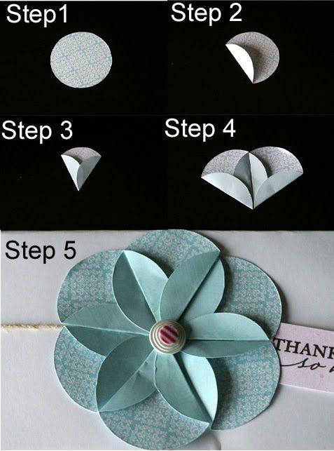 step by step instructions on how to make paper flowers