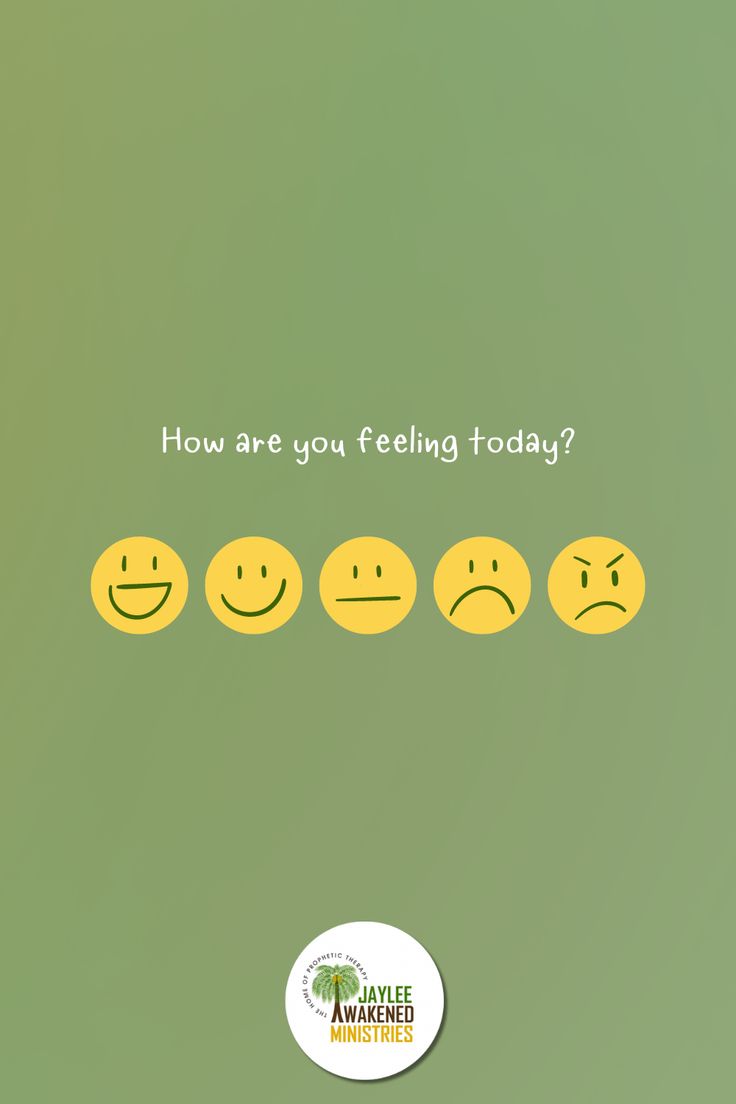 the words how are you feeling today? written in yellow smiley faces on a green background