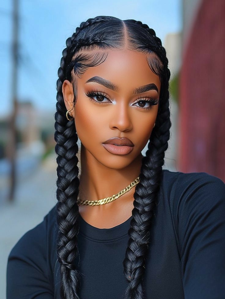 Two Braid Hairstyles, Fishtail Braid Hairstyles, Hairstyles For Natural Hair, Fishtail Braids, Goddess Braids Hairstyles, Braided Cornrow Hairstyles, Braids Hairstyles Pictures, Braided Styles, Fishtail Braid