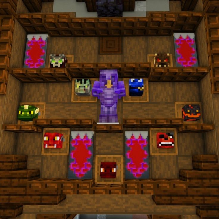 an overhead view of a room in minecraft with lots of items on the shelves