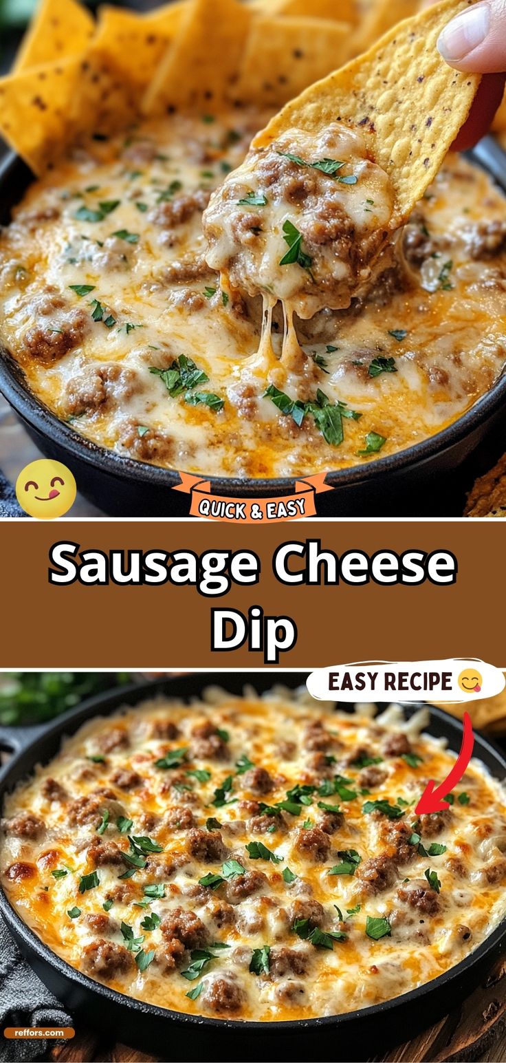 Sausage Cheese Dip Sausage Beer Cheese Dip, Sausage Dip Recipe, Sausage Cheese Dip, Fall Lunch, Lunch And Dinner Ideas, Spicy Dip, Beer Cheese Dip, Cheese Dip Recipes, Hot Sausage