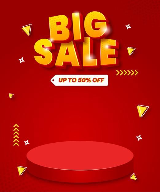 the big sale is up to 50 % off