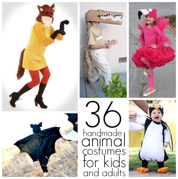 there are many costumes for kids and adults that include animals, bats, birds, cats