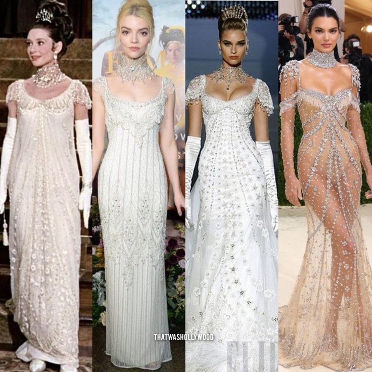 Which look best? Audrey Hepburn My Fair Lady Dress, Iconic Couture Dresses, My Fair Lady Wedding Dress, Audrey Hepburn Ball Gown, Audrey Hepburn Inspired Prom Dress, Kendall Jenner Audrey Hepburn, Met Gala 2024 Outfit, Kendall Jenner Met 2024, My Fair Lady Outfits