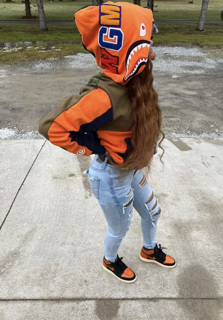 Hood Girl Outfits, Bape Jacket, Bape Outfits, Teen Swag Outfits, Cute Birthday Outfits, Cute Lazy Day Outfits, Cute Lazy Outfits, Swag Outfits For Girls, Tomboy Style Outfits