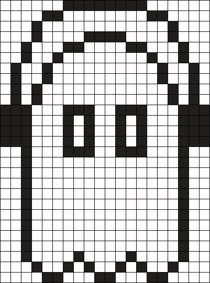 a black and white cross stitch pattern with the word boo on it's face