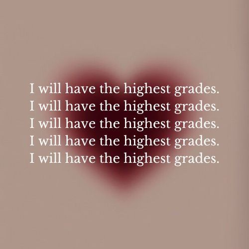 good grades affirmations manifestation study motivation academic validation fall aesthetic smart girl vibes clean girl Highest Grades, Studera Motivation, Exam Motivation, Moving On Quotes, Vision Board Affirmations, Vision Board Manifestation, Vie Motivation, Luck Quotes, Academic Motivation