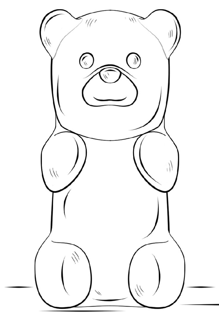 Gummy Bear Project, Gummy Bear Science Project, Polar Bear Coloring Page, Bear Coloring Page, Teddy Bear Coloring Pages, Science Fair Project, Bear Drawing, Bear Coloring Pages, Drawing Tutorials For Kids