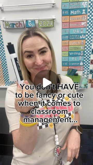 a woman holding a toothbrush in front of her face with the caption you didn't have to be fancy or cute when it comes to classroom management