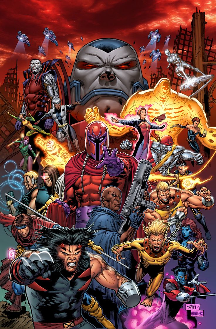 an image of the cover to x - men