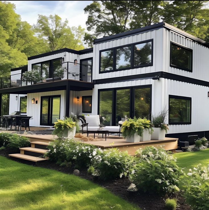 Container Living, Container Homes For Sale, Modern Apartments, Shipping Container Home Designs, Container Houses, Prefab Cabins, Shipping Container House Plans, Container Buildings, Building A Container Home