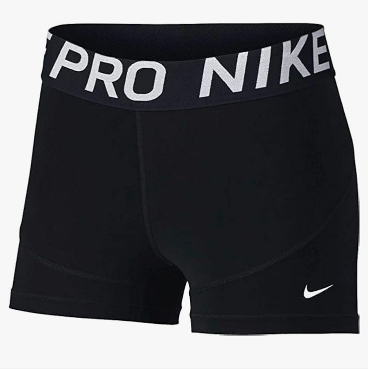 Brand New With Tag 2x 5" Length Mid-Rise Nike Compression Shorts Mid-thigh Length, Nike Compression Mid-thigh Shorts, Nike Compression Mid-thigh Length Shorts, Nike Compression Shorts, Mid-thigh Length, Fitted Nike Shorts, Nike Training Shorts Mid-thigh Length, Black Nike Pros, Nike Shorts Women, Nike Pro Women