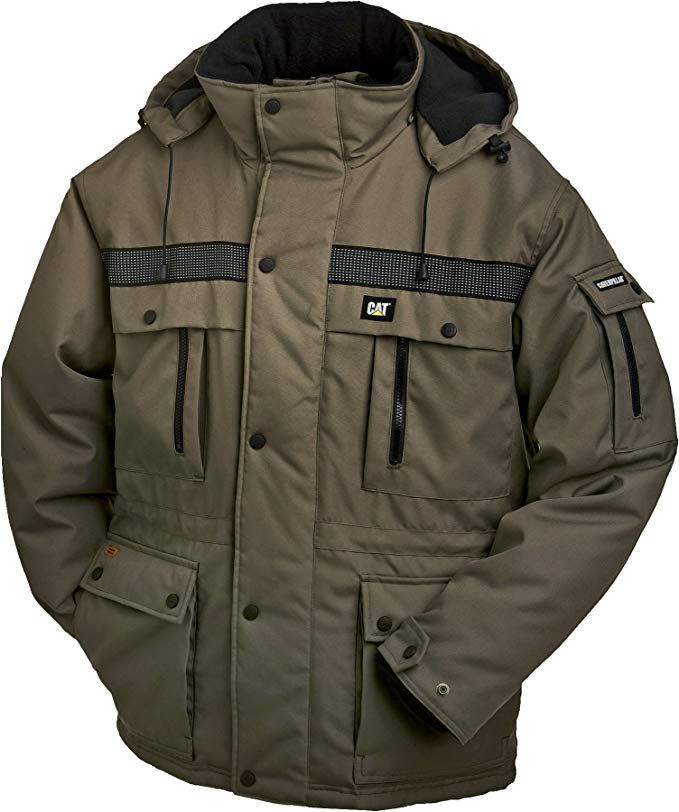 Caterpillar Men's Heavy Insulated Parka (Regular and Big & Tall Sizes) at Amazon Men’s Clothing store Types Of Purses, Winter Coat Parka, Mens Fashion Smart, Mens Winter Fashion, Makeup Bags Travel, Mens Fashion Trends, Office Fashion, Big & Tall, Men Winter