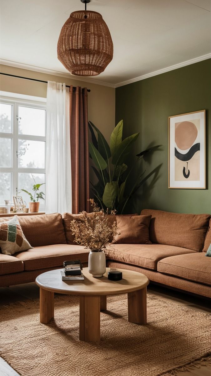 a living room with two couches and a coffee table in front of a window