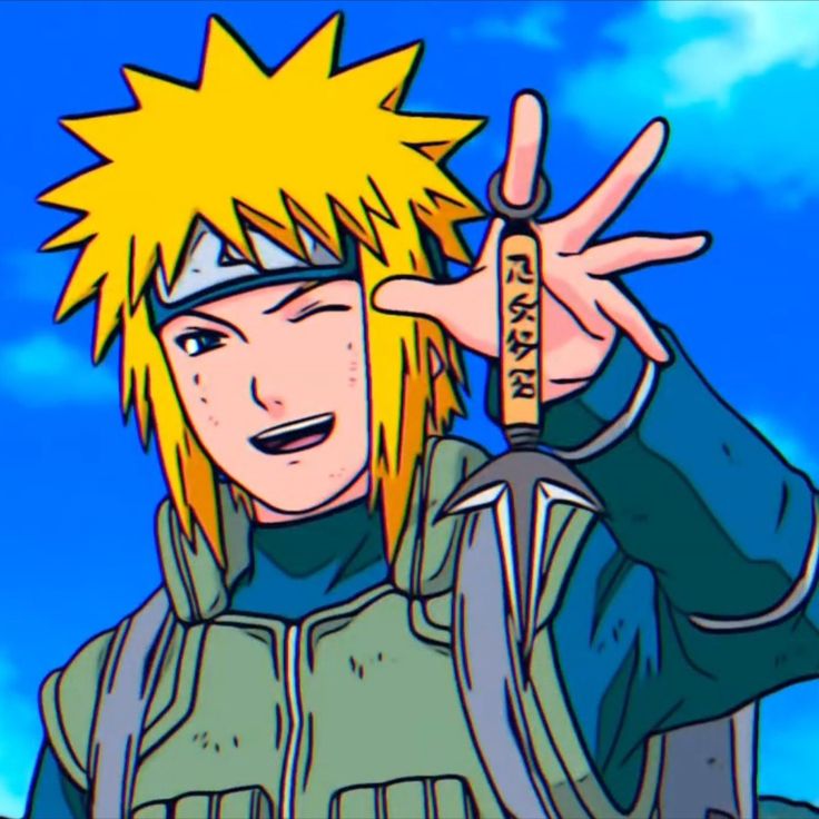 an anime character holding his hand up in front of the camera and pointing to it