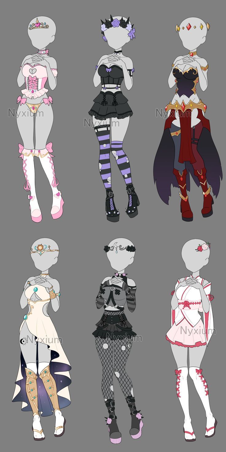 CLOSED | Auction |Outfit batch 5 by Nyxium on DeviantArt | Cute drawings, Drawing anime clothes, Anime poses reference Anime Outfit Ideas, Anime Outfit, Outfit Ideas, Auction, Anime, Clothes