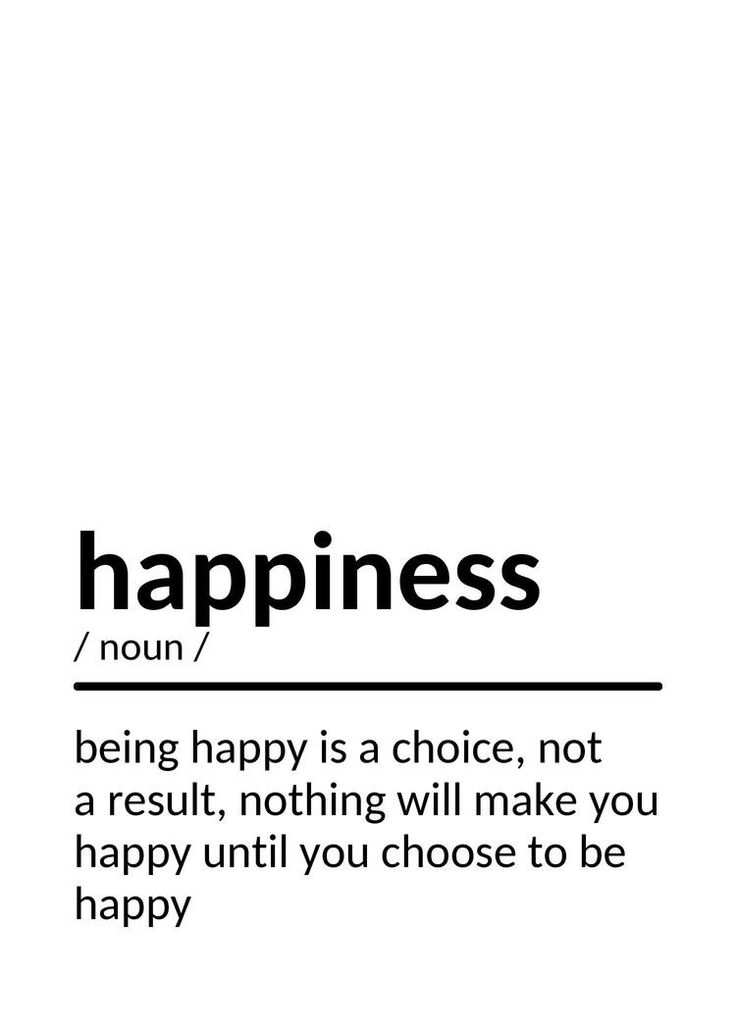 the words happiness are written in black and white