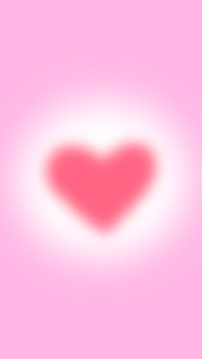 a red heart on a pink background