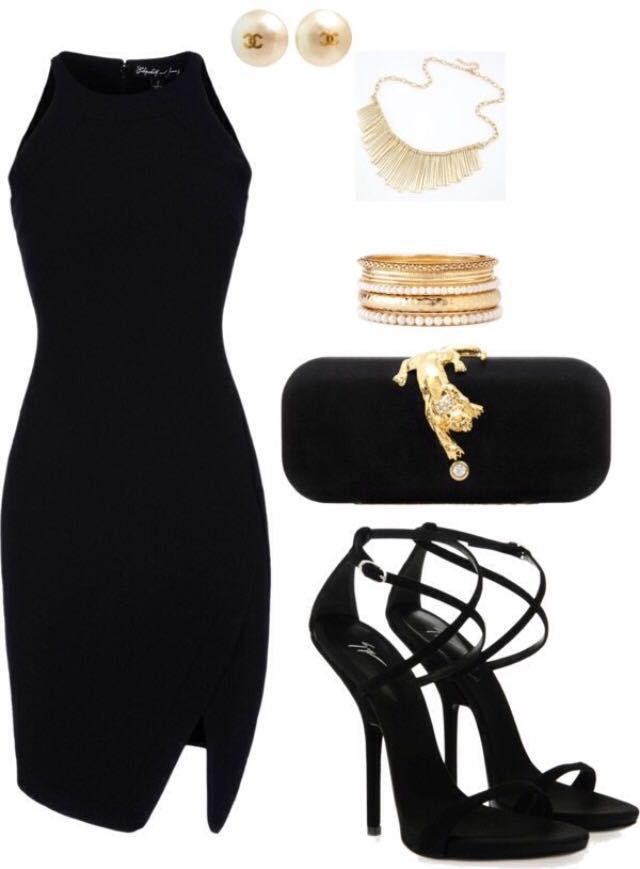 Victoria's Secret Model (on Wattpad) http://my.w.tt/UiNb/BEfS6Gh36t #fanfiction #Fanfiction #amreading #books #wattpad Black Outfit Accessories, Spring Outfit Women, Outfit Chic, All Black Outfit, Looks Chic, Dressy Outfits, Date Outfits, Fancy Outfits, Dress Outfit