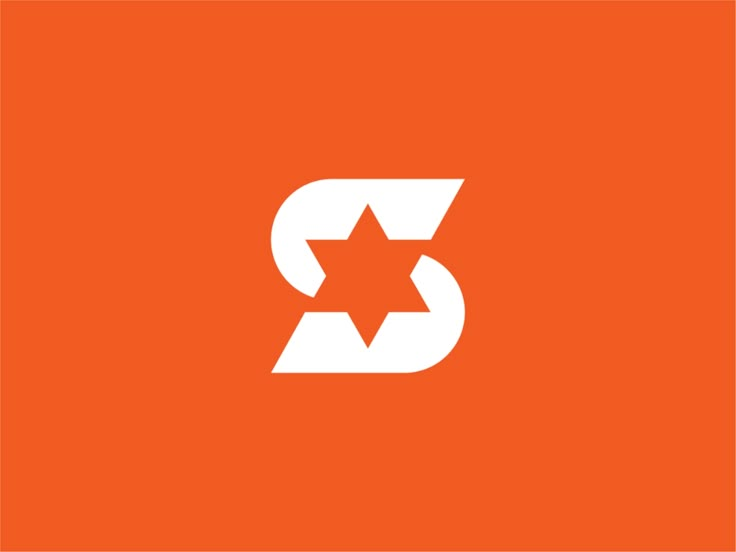 an orange background with the letter g and a white star on one side, in the middle