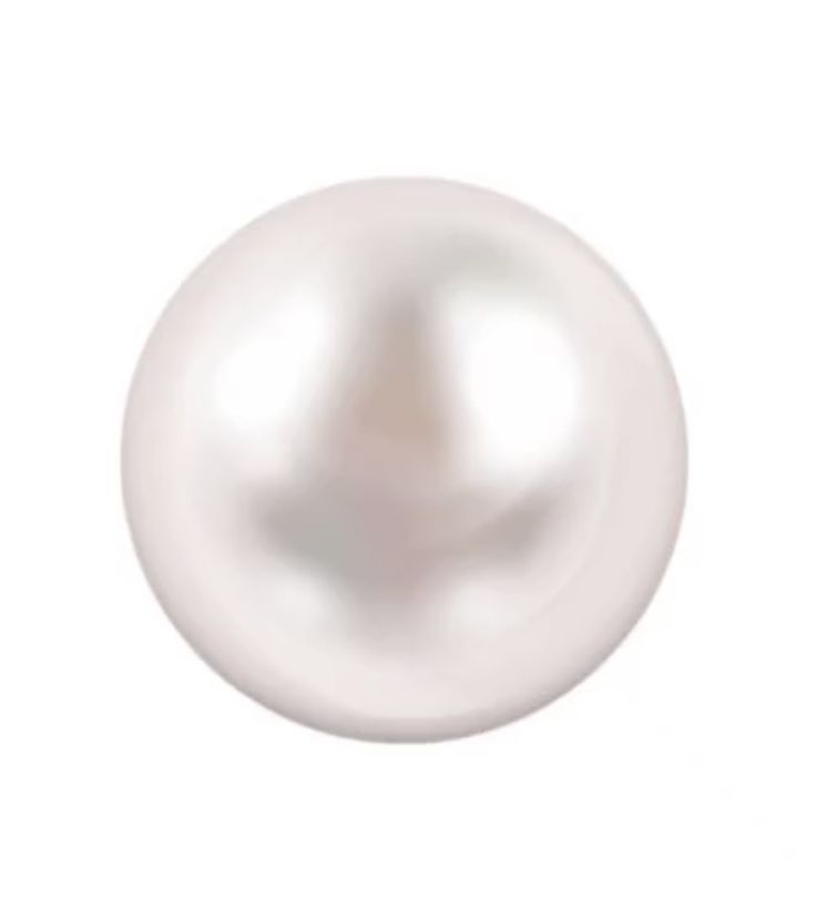 a white pearl on a white background