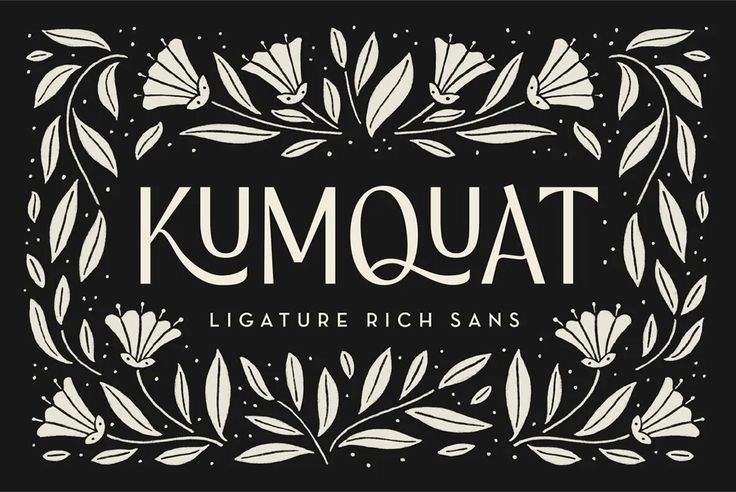 the logo for kumquaat, an upscale rich san francisco restaurant and bar