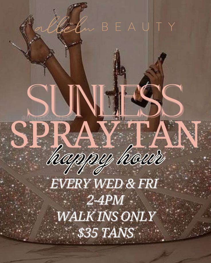 $35 tans!!! You read that right!!! We have a new spray tan artist and she is going to be there Wednesdays and Fridays 2-4pm for happy hour spray tans!!! 195 Liberty ST SE Salem, OR ⚡️Walk ins only ⚡️first come first serve ⚡️come prepared for an amazing sunless tan! Spray Tan Background, Spray Tan Content, Spray Tan Business Names, Spray Tan Before And After, Spray Tan Poses, Spray Tan Photoshoot, Spray Tan Contouring, Spray Tan Business Marketing, Spray Tan Aesthetic