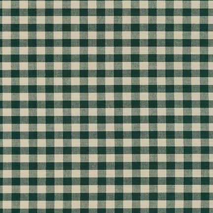 a green and white checkered fabric