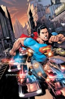 the cover to superman returns in action