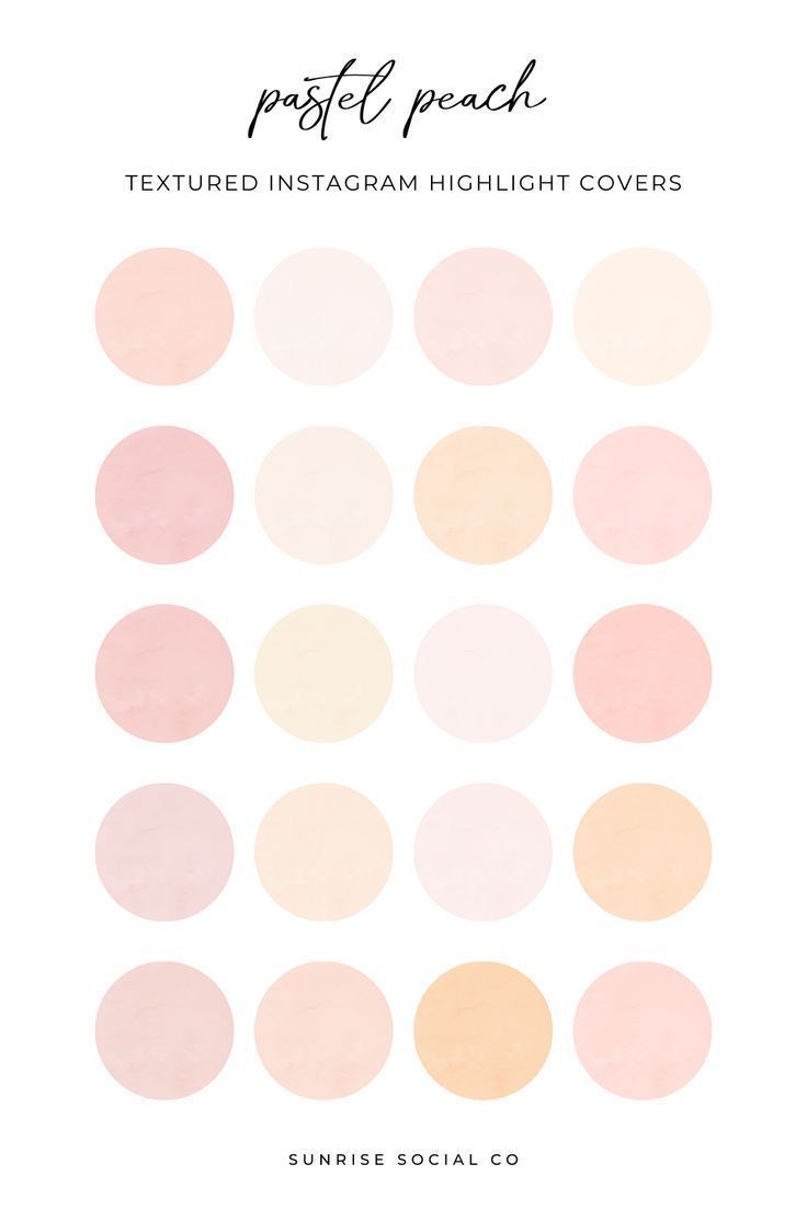 the pastel peach textured instagram highlight covers