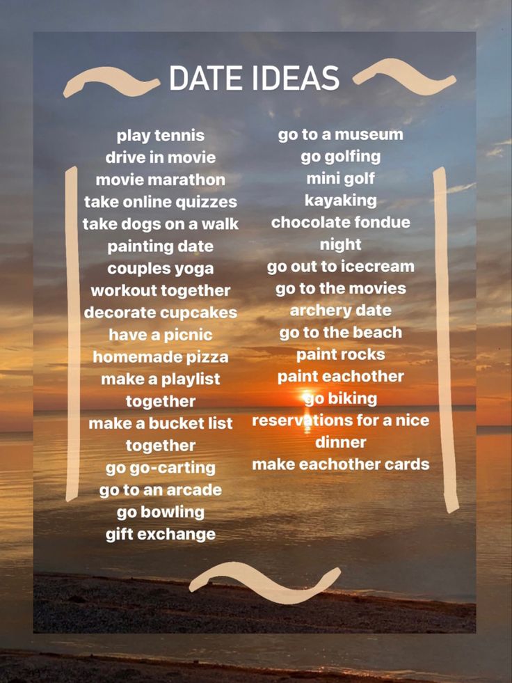 Calm Date Ideas, Casual Date Ideas Summer, Outdoor Dates Ideas, Small Town Date Night Ideas, Walmart Date Ideas, Mini Date Ideas At Home, Date Night Movies List, Saturday Date Ideas, Mini Dates Ideas