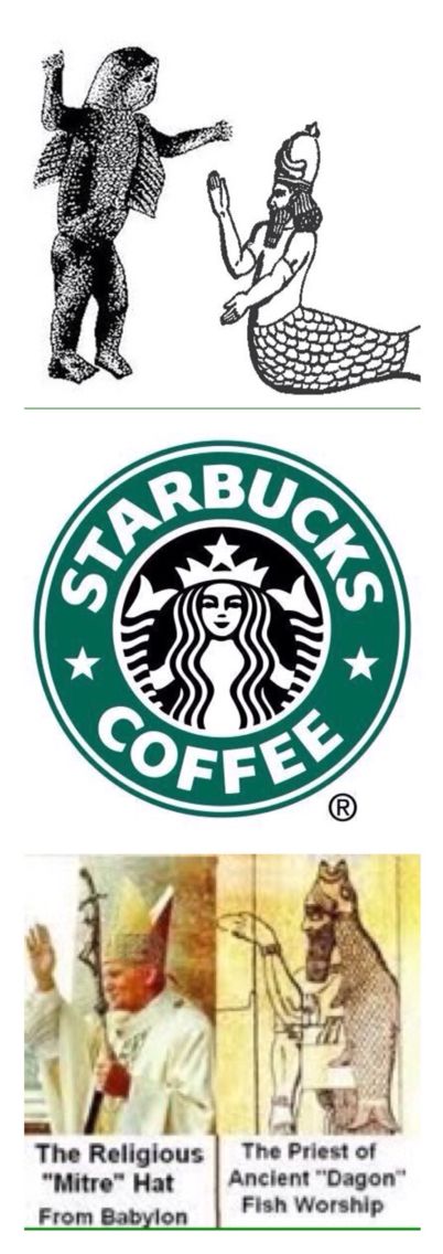 the starbucks logo is shown in green and white, with stars on it's side