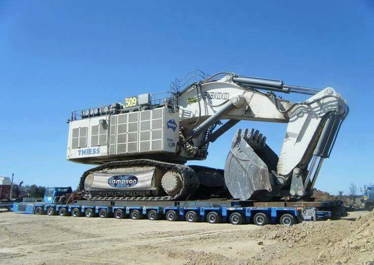 the back end of a truck with a crane on it