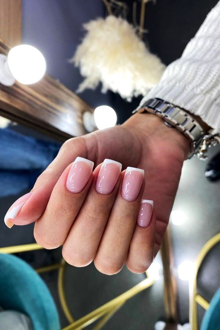 Manicure Design Ideas, Best French Manicure, Duck Tip Nails, Classic French Nails, Nail Designs Ombre, Ombre Nail Polish, French Manicure Nail Designs, Glitter French Nails, Pink French Nails