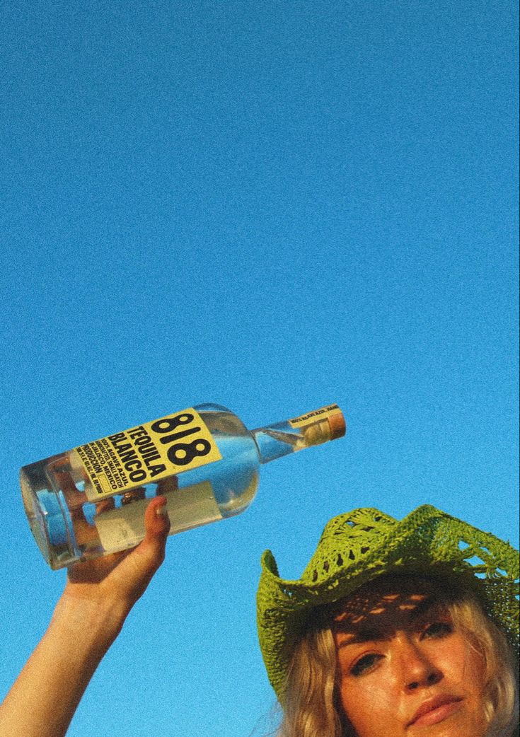 818 tequila bottle & cowgirl hat 818 Bachelorette, Coastal Cowgirl Picnic, 818 Tequila Aesthetic Party, Green Cowgirl Aesthetic, Cowgirl Beach Aesthetic, Beach Cowgirl Bachelorette, Tequila Sunrise Aesthetic, 818 Aesthetic, Tequila Photoshoot