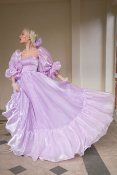 Lavender Princess Dress, Violet Wedding Dress, Debutant Dress, Fuyume Hanamura, Flowy Purple Dress, Shaena Targaryen, Fanciful Doll, Belle Dress Costume, Fairytale Ball