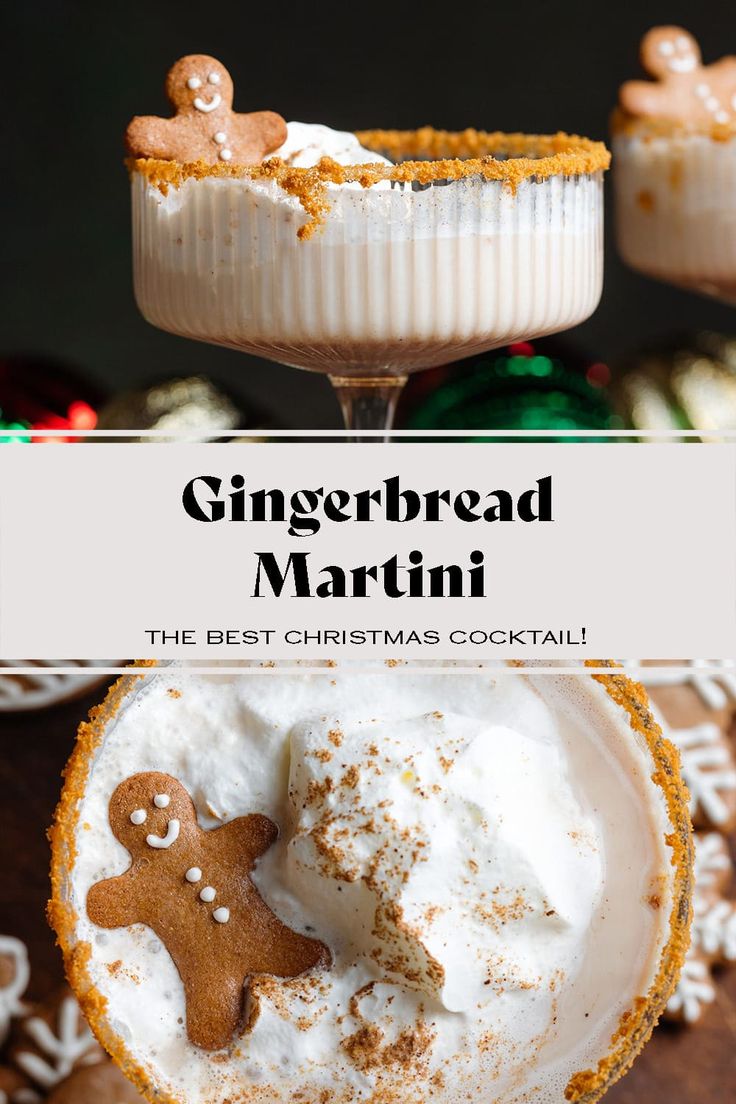 gingerbread martini is the best christmas cocktail