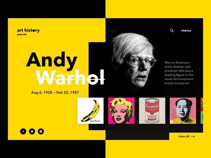 an image of andy warhol on the cover of art history