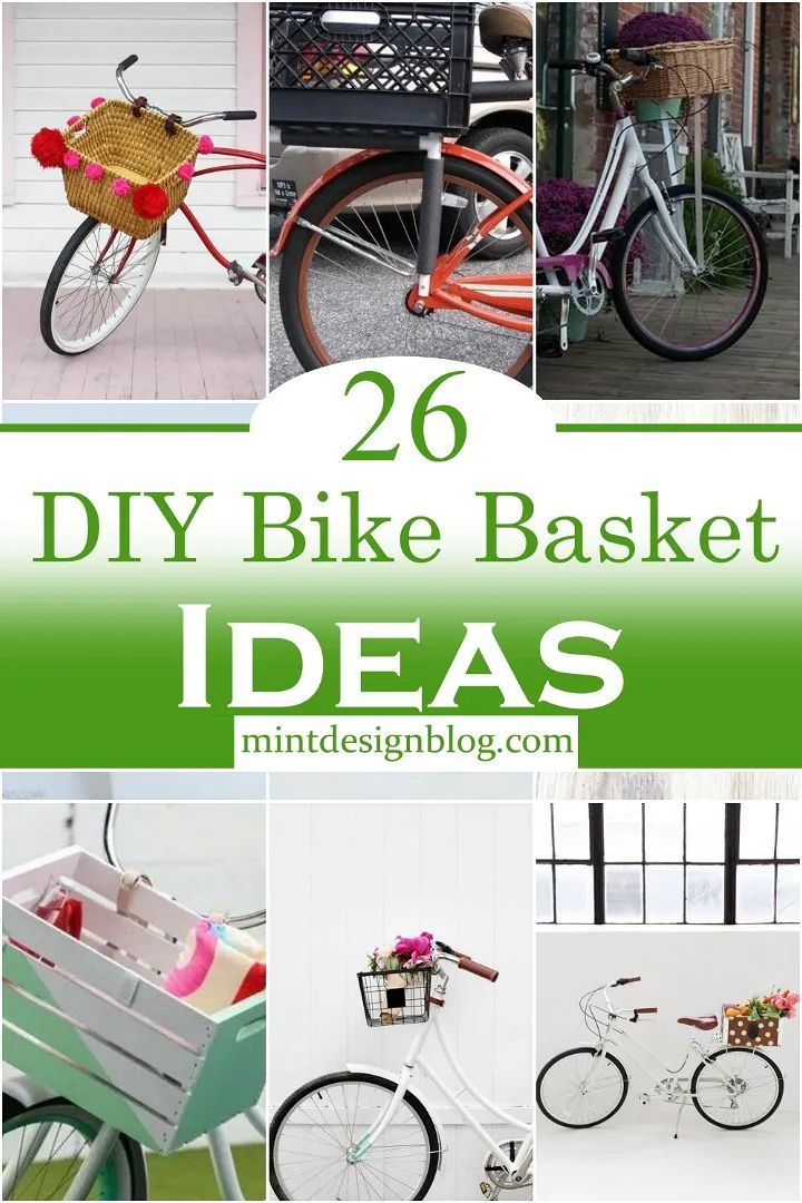 26 DIY Bike Basket Ideas Bike Basket Ideas, Bicycle Basket Ideas, Diy Bicycle Basket, Bike Decorating Ideas, Diy Bike Basket, Bicycle Planter Ideas, Bicycle Makeover, Bike Accessories Diy, Diy Car Projects