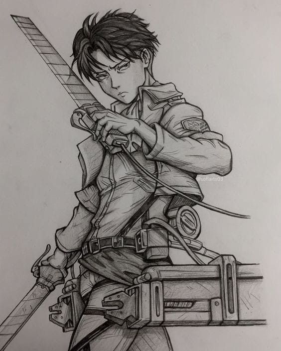 Anime Sketch Levi Ackerman, Levi Ackerman Fanart Sketch, Levi Ackerman Pencil Sketch, Aot Art Sketches, Levi Art Drawings, Levi Ackerman Lineart, Levi Drawing Easy, Levi Aot Fanart, Levi Drawing Sketch