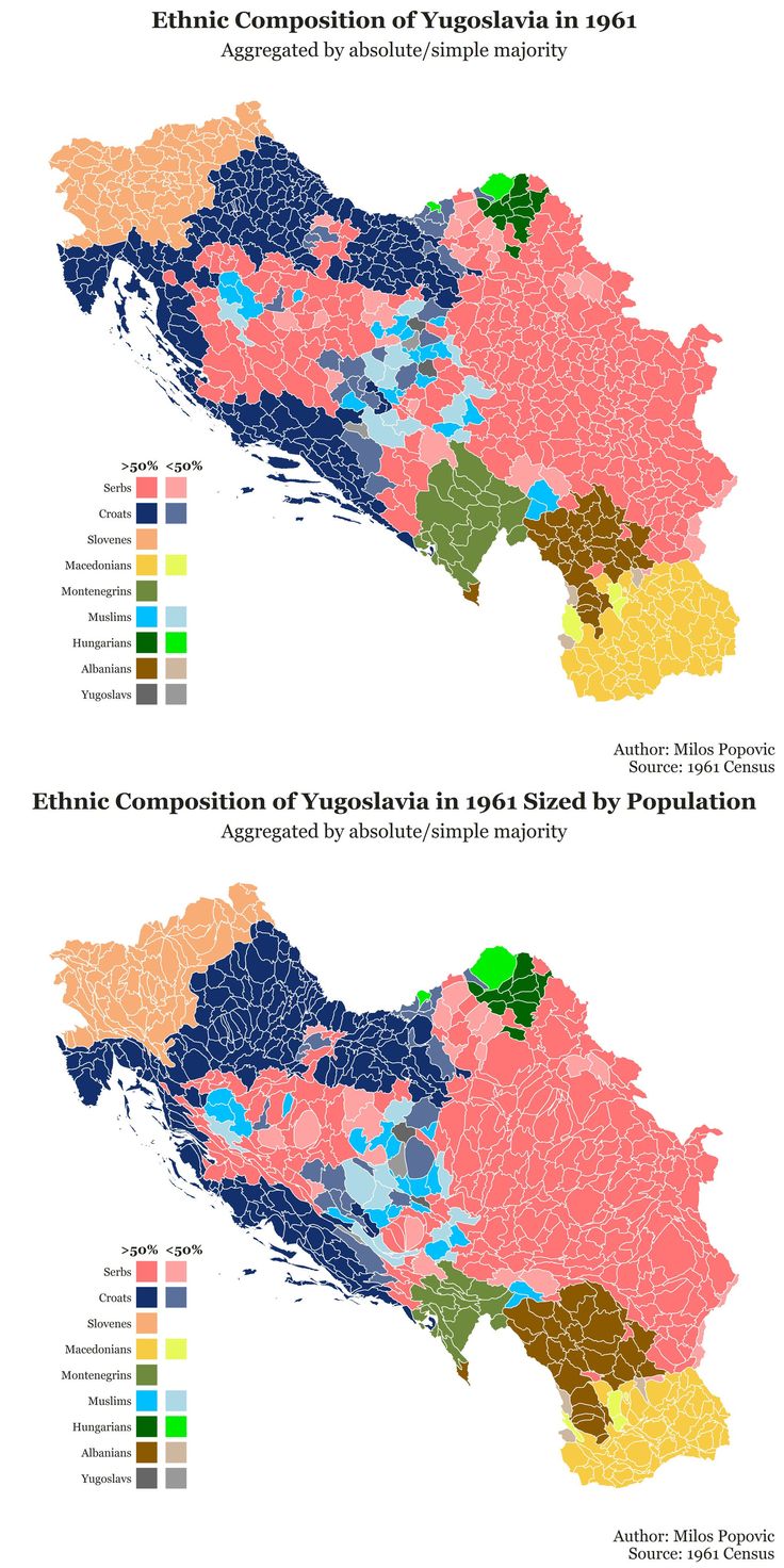 two maps with different colors and numbers on them