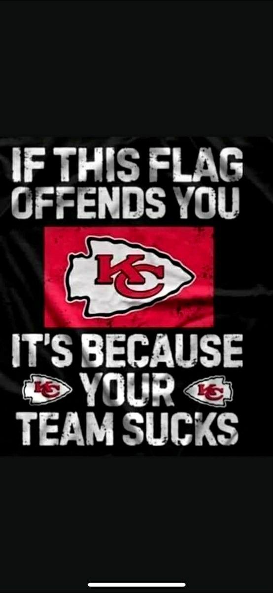 a banner with the words if this flag offends you it's because your team sucks