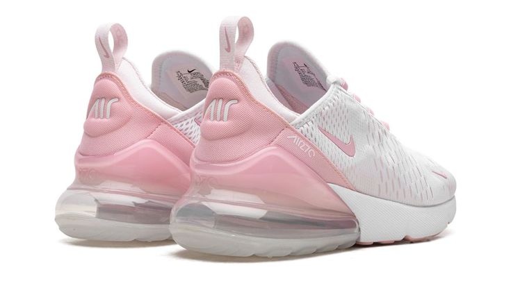 AIR MAX 270 WMNS FJ4575 100 Pink 270 Nike, Pink Air Maxes, Cute Running Shoes Nike, Nike Walking Shoes Women, Cute Gym Shoes, Pink Air Max 270, Pink Shoes Nike, Nike Shoes Air Max 270, 270 Air Max Shoes