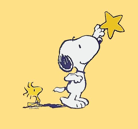 a drawing of a person holding a star up to the sky with a dog looking at it