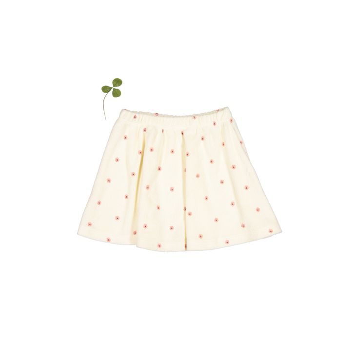 The Terry Skirt - Butter Flower Skirt Lovely Littles Twirly Skirt, Full Circle, Elastic Waist, Butter, Elastic, Skirt