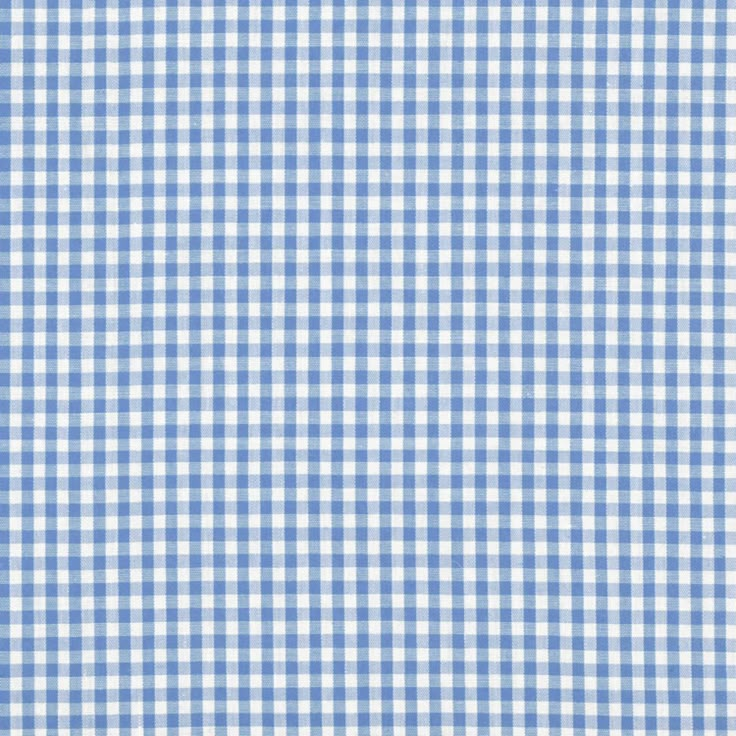 a blue and white gingham checkered fabric