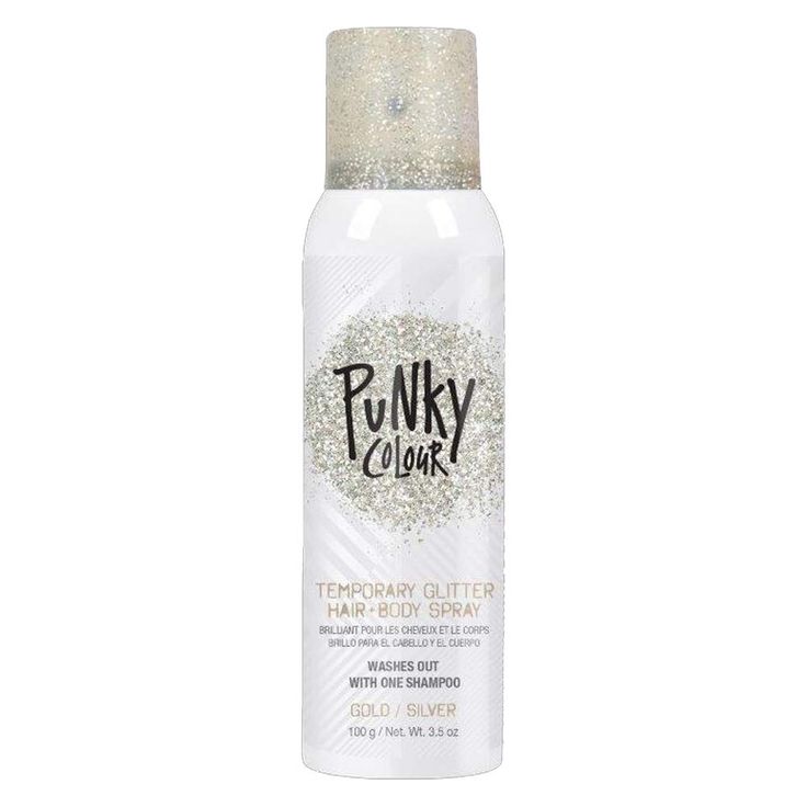 PRICES MAY VARY. Spray On Hair & Body Glitter Spray: Both of your sides are your best sides with glittery, metallic GOLD/SILVER spray! This multipurpose glitter spray is lightweight and made with the finest glitter to glam up your style. Can be used on hair, skin, or clothing, too! For a fairy sheen from head to toe! Easy Spray-in & Easy Wash-out: Simply apply sparingly for a subtle look and layer more for an intense dramatic effect. Fuss-free, mess-free, and hassle-free temporary glitter spray. Body Glitter Spray, Punky Color, Silver Spray, Silver Shampoo, Glitter Spray, Color Spray, Wild Hair, Body Glitter, Glitter Hair