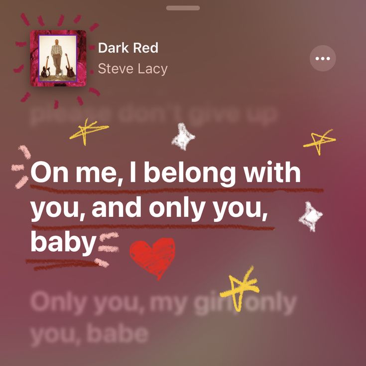 an image of someones message on their cell phone with the caption dark red steve lacy